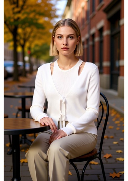 Kadın Şık Triko Hırka ve Askılı Bluz Takımı Modern Kesim Günlük Kombinlerin Vazgeçilmezi Spor fiyatları