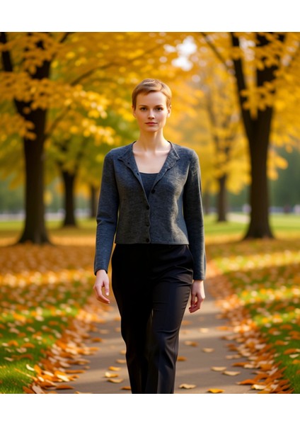 Kadınlara Özel Yumuşak Dokulu Iki Parçalı Crop Triko Takım Günlük Şıklık ve Fonksiyonel Şık