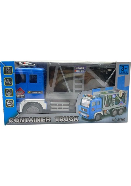 Oyuncak Mavi Disko Kamyonu Pilli Işıklı Sesli Çarptıkça Yön Değiştiren Araç indirimleri