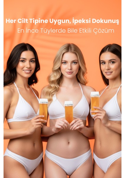 Naturel Kartuş Ağda, Profesyonel Roll-On Ağda 48 Adet - Tüm Ciltler Için Kartuş Ağda modelleri