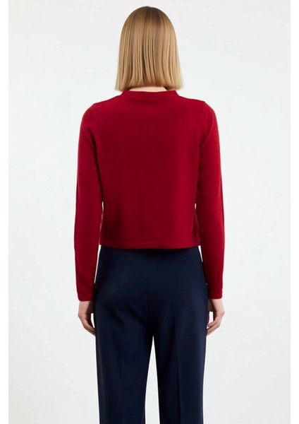 Kadın Bisiklet Yaka Düz Renk Triko Hırka Günlük ve Şık Kombinlerde Tercih Edilen Önemli Bir Parça indirimleri