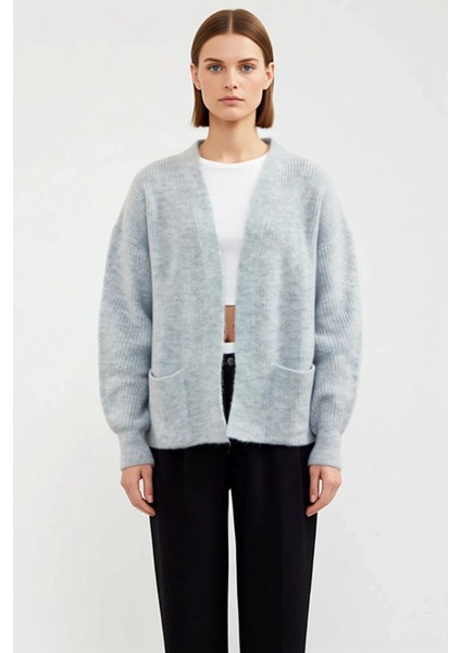 Kadın Geniş Kalıp Yumuşak Dokulu Fitilli Triko Hırka Cep Detaylı Rahat Şık Günlük Giyim Spor modelleri