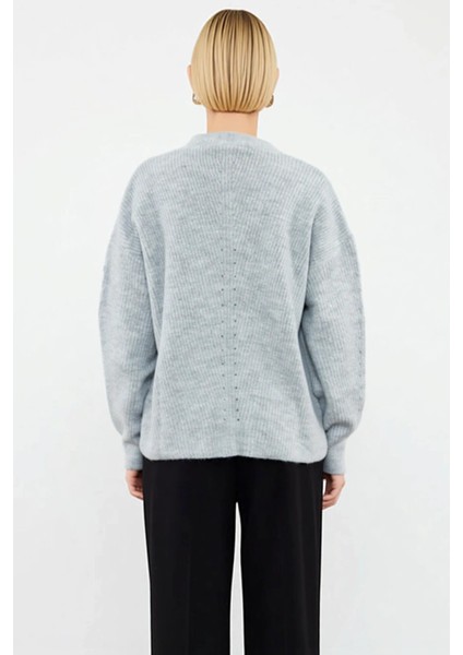 Kadın Geniş Kalıp Yumuşak Dokulu Fitilli Triko Hırka Cep Detaylı Rahat Şık Günlük Giyim Spor fırsatları