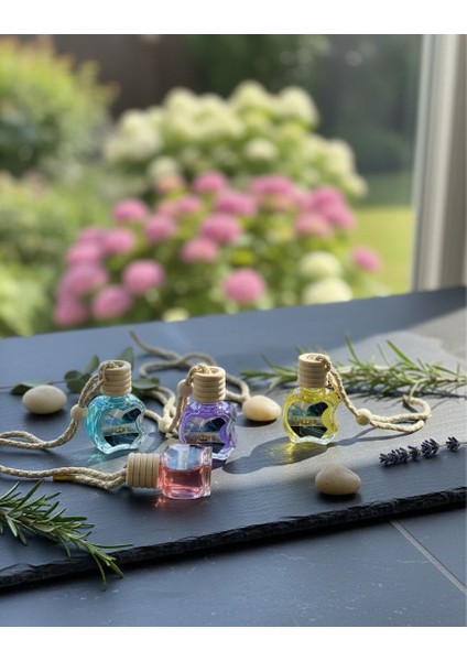 Dekoratif İpli Oto/ Araç Kokusu 10 ml Cam Şişe – 5 Adet fiyatları