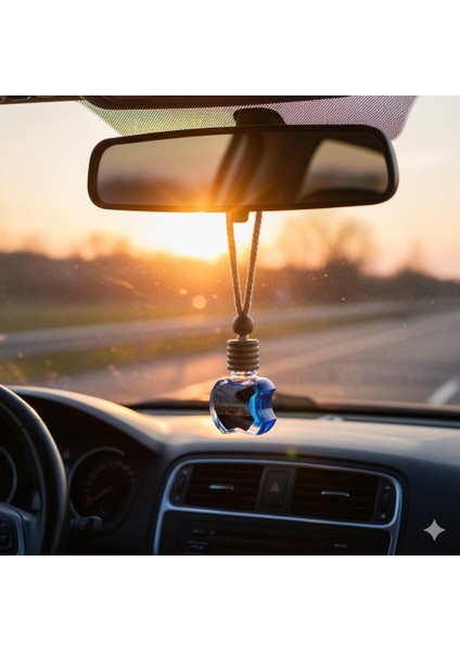 Dekoratif İpli Oto/ Araç Kokusu 10 ml Cam Şişe – 5 Adet fırsatları