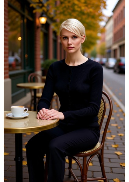 Merserize Görünümlü Fitilli Triko Hırka Kadın Gardırobunun Vazgeçilmez Parçası fiyatları