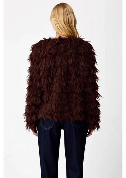 Ozel Koleksiyon Mont Gorunumlu Genis Kalip Yumusak Tuylu Dokulu Triko Hirka Kadin Giyim Urunu indirimleri