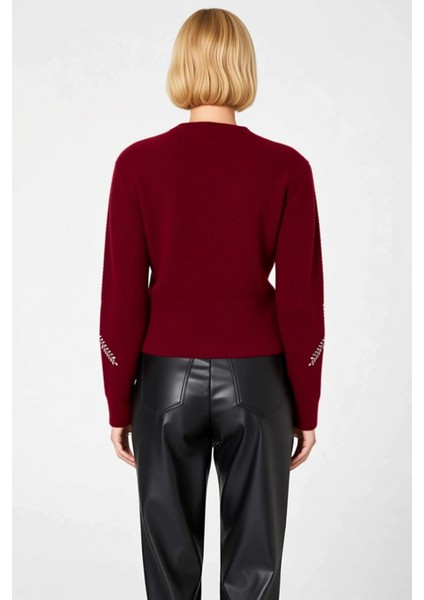 Kadın Nakışlı Crop Triko Hırka Fonksiyonel Dayanıklı Kaliteli Konforlu Estetik Premium Şık indirimleri