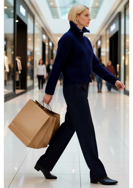 Kadın Geniş Kalıp Fermuarlı Triko Hırka Günlük Stilinizi Tamamlayan Yumuşak Dokunuş ve Konfor modelleri