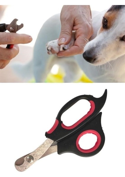 Bufferbüyük Irk Köpek Kedi Çelik Uçlu Evcil Hayvan Tırnak Makası Pati Bakım Aleti Ergonomik Kaymaz