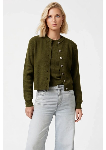 Kadın Bisiklet Yaka Düz Desen Triko Hırka Bluz Takımı Rahat ve Şık Bir Görünüm Fonksiyonel fırsatları