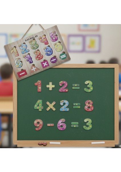 May’s Nest Rakamlar Ahşap Bul Tak Puzzle | Eğitici ve Eğlenceli Öğrenme Oyunu