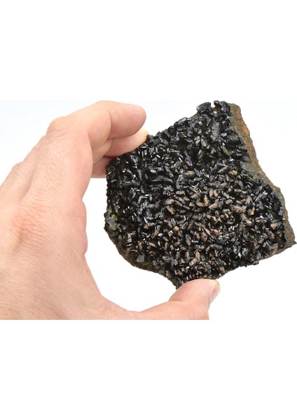 Hakiki Doğal Epidotlu Kuvars Taşı Kaya Parçası 203 Gram indirimleri