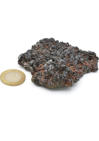 Hakiki Doğal Epidotlu Kuvars Taşı Kaya Parçası 125 Gram fırsatları