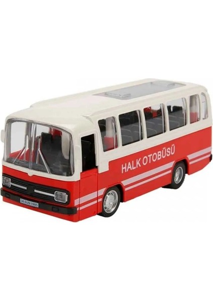 Sesli ve Işıklı Nostaljik Halk Otobüsü 15 Cm. - Mavi fiyatları