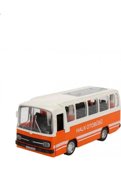 Sesli ve Işıklı Nostaljik Halk Otobüsü 15 Cm. - Mavi modelleri