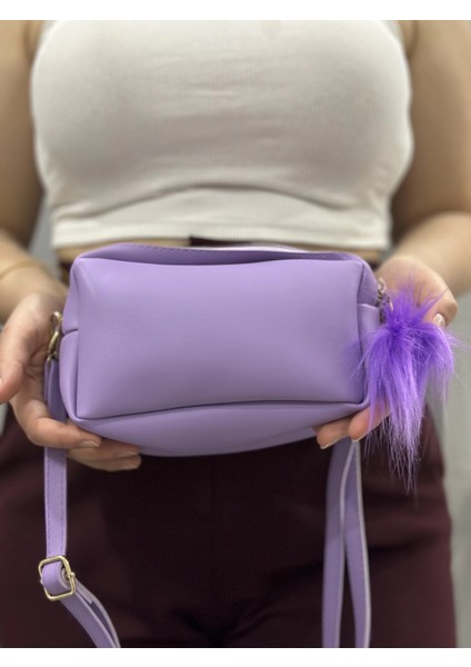 Lzrdwzrd Ponpon Mor Cilt Çanta (Beden: Standart) fiyatları