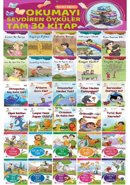 1.sınıf Okumayı Sevdiren En Beğenilen Öğretmen Tavsiyeli 30 Lu Hikaye Seti (16 Sayfa)