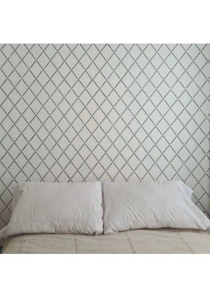 Geometrik Desen -1 Stencil Boyama Şablonu 50X70 cm Duvar Stencil Fayans Stencil Mobilya Stencil