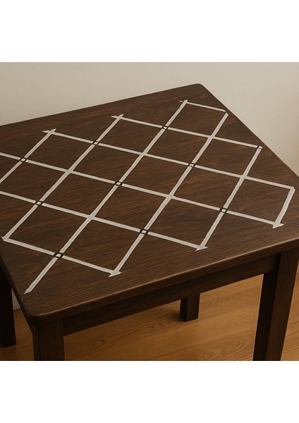 Geometrik Desen -1 Stencil Boyama Şablonu 50X70 cm Duvar Stencil Fayans Stencil Mobilya Stencil modelleri