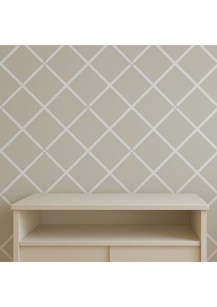 Geometrik Desen -1 Stencil Boyama Şablonu 50X70 cm Duvar Stencil Fayans Stencil Mobilya Stencil fırsatları