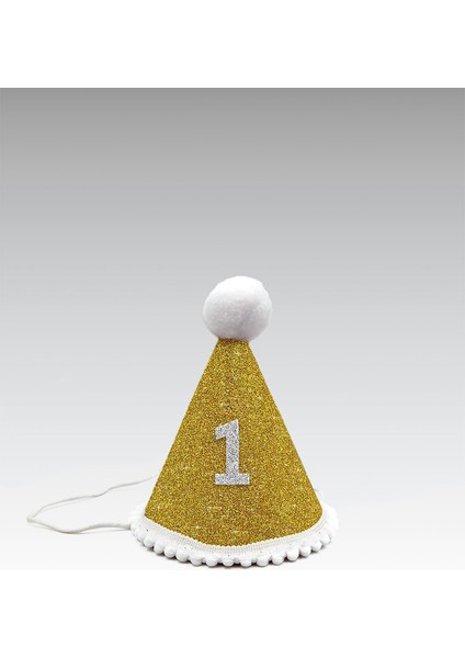 Gold Mini Simli Ponpon Şapka 1 Yaş fiyatları
