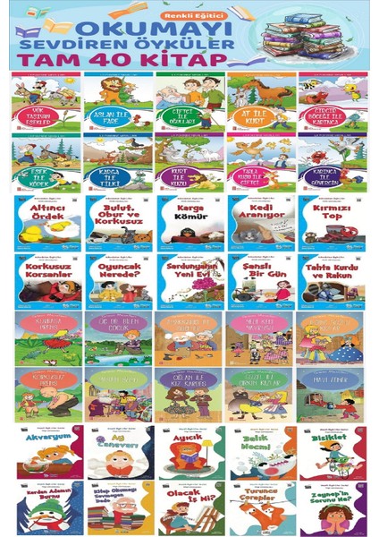 1.sınıf Okumayı Sevdiren En Beğenilen Öğretmen Tavsiyeli 40 Lu Hikaye Seti (16 Sayfa)