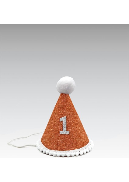 Turuncu Mini Simli Ponpon Şapka 1 Yaş fırsatları