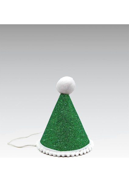 Yeşil Simli Eva Yılbaşı Şapkası, Çocuk Yılbaşı Şapkası modelleri