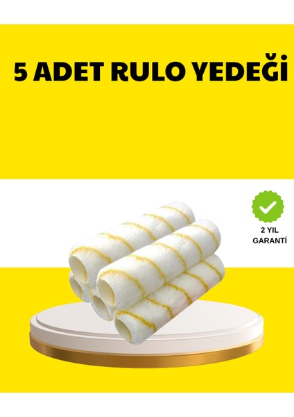 5’li Ince Işçilik Boya Rulo Seti Pürüzsüz ve Eşit Kaplama