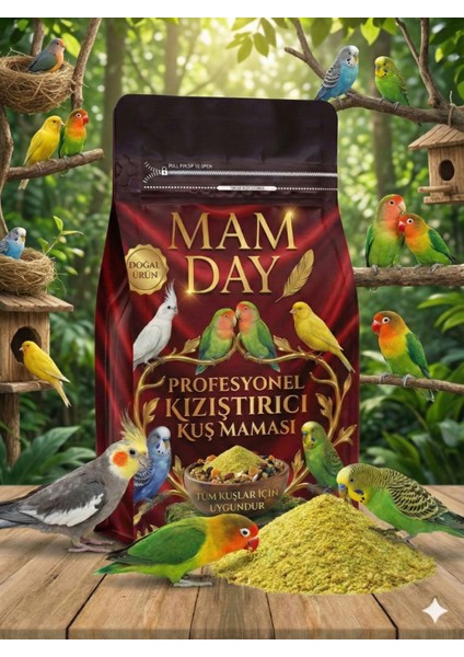 Tam Profesyonel Kızıştırıcı Muhabbet Kuşu , Sultan Papağanı , Kanarya Maması 1,5 Kg. fırsatları