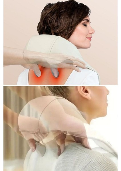 Elektrikli Boyun ve Sırt Masaj Aleti Kablosuz Boyun ve Omuz Yoğurma Masaj Yastığı fiyatları