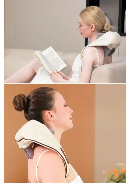 Elektrikli Boyun ve Sırt Masaj Aleti Kablosuz Boyun ve Omuz Yoğurma Masaj Yastığı modelleri