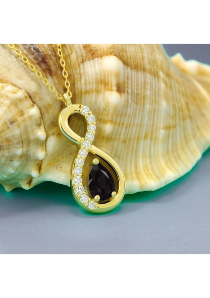 14 Ayar Altın Siyah Oniks Sonsuzluk Kolye fiyatları