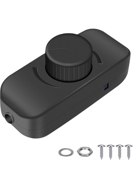 12V 24V LED Işıklar Için Inline Dimmer Anahtarı Frekansı Ayarlanabilir Basmalı/kapalı Parlaklık Ayarı Için Döner Kontrol A (Yurt Dışından)