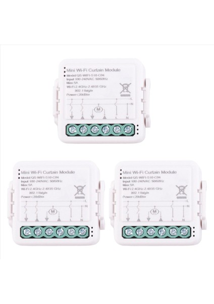 3x Tuya Akıllı Wifi Perde Anahtar Modülü Panjur Elektrik Motoru Için Akıllı Yaşam App Uzaktan Kumanda (Yurt Dışından)