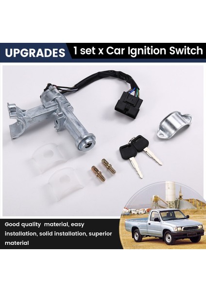 45280-35220 Toyota Hilux 1988-2000 Lhd Için 2 Anahtarlı Araba Kontağı Anahtarı (Yurt Dışından) indirimleri