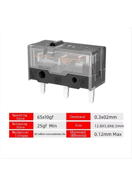 10 Pcs Kailh Gm 8.0 Fare Mikro Tipi Anahtar Fareler Logitech Razer Oyun Fare Için Mikro Tip Düğmesi 3 Pin Siyah (Yurt Dışından) indirimleri