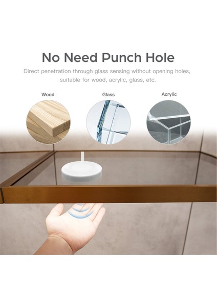 Akıllı Dokunmatik Sensör LED Işık Anahtarı Dimmer 12V-24V Geçilebilir Ahşap Panel/ayna 20MM El Tarama Indüksiyon Anahtarı Dc B (Yurt Dışından) fiyatları