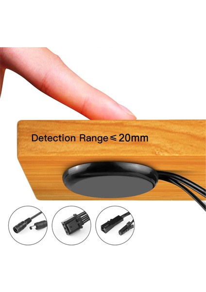 Akıllı Dokunmatik Sensör LED Işık Anahtarı Dimmer 12V-24V Geçilebilir Ahşap Panel/ayna 20MM El Tarama Indüksiyon Anahtarı Dc B (Yurt Dışından) modelleri