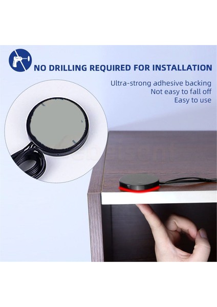 Akıllı Dokunmatik Sensör LED Işık Anahtarı Dimmer 12V-24V Geçilebilir Ahşap Panel/ayna 20MM El Tarama Indüksiyon Anahtarı Dc B (Yurt Dışından) indirimleri