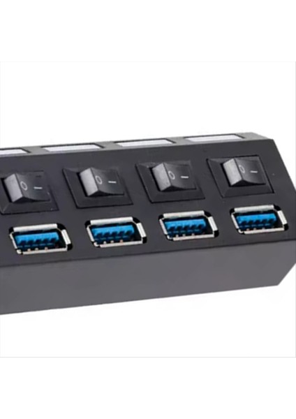 4 Port USB Hub 3 0 Hub USB Splitter Çoklu USB Hub 3 0 Hub Güç Adaptörü Pc Için Bireysel Anahtar ile (Yurt Dışından) indirimleri