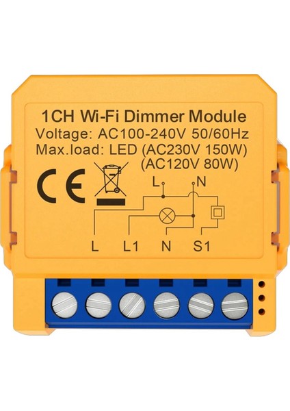 2x Tuya Wifi Akıllı Dimmer Anahtar Modülü 1ch Kontrol LED Işıkları Kısılabilir Anahtar Kademesiz Karartma + Ses Kontrolü (Yurt Dışından) fiyatları