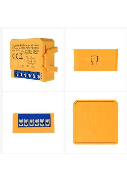 2x Tuya Wifi Akıllı Dimmer Anahtar Modülü 1ch Kontrol LED Işıkları Kısılabilir Anahtar Kademesiz Karartma + Ses Kontrolü (Yurt Dışından) modelleri