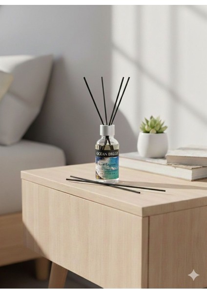 Şık Tasarımlı Uzun Süre Kalıcı Çubuklu (Okyanus)Oda Kokusu – Evinize Ferahlık ve Şıklık Katın”