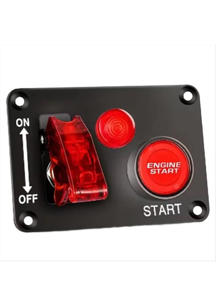 12V Yarış Araba Başlatıcı Başlat Durdur Düğmesi Ateşleme Işık Geçişi Anahtarı Paneli Tekne Atv Utv Için Otomotiv Aksesuarları (Yurt Dışından) modelleri