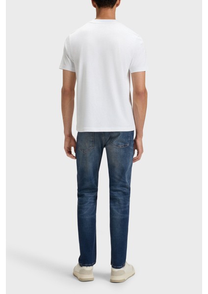 Streç Pamuklu Regular Fit Normal Bel Düz Paça Jeans Erkek Kot Pantolon 50534683 405