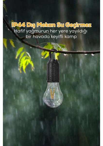 taşınabilir Şarjlı LED Ampül Outdoor Kamp Bahçe Lambası fiyatları