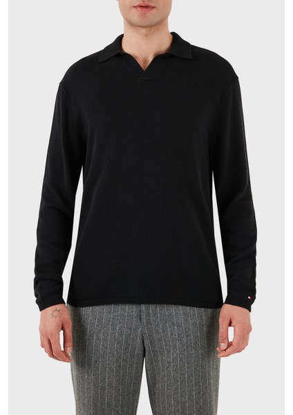 Pamuklu Regular Fit Polo Yaka Sweat Erkek Polo Yaka Sweat MW0MW40444 Bds indirimleri