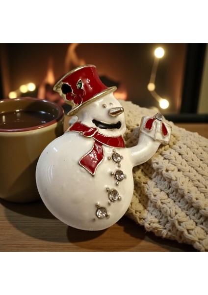 Kardan Adam Broş, Yılbaşı, Yeni Yıl Broş Boy 4 En 3 cm modelleri